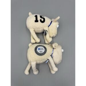 Serta Mattress Counting Sheep #15 & #60 Plush 8" Stuffed Toy Lamb Set Of 2